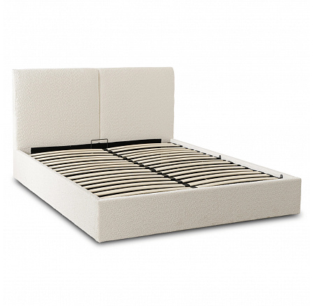 Posteľ 120x200 MARSYLIA s úložným priestorom krémová boucle Posteľ 120x200 MARSYLIA s úložným priestorom krémová boucle