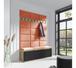 Predsieňová stena EMI 6, Trinity 17/Artisan + Black