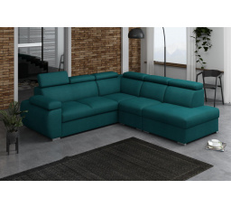 Rohová sedacia súprava Bodie II pravá tyrkysová