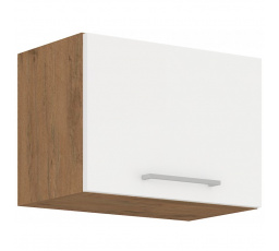 Kuchynská horná skrinka VEGA 50GU36-1F, Dub lancelot/Biely lesk