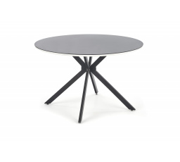 Jedálenský stôl AVELAR, čierna/biela