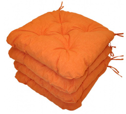 UNI Maxi vankúš na sedenie oranžový melír - sada 4 ks