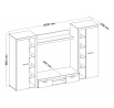 Obývacia stena Rumba XL - Graphite