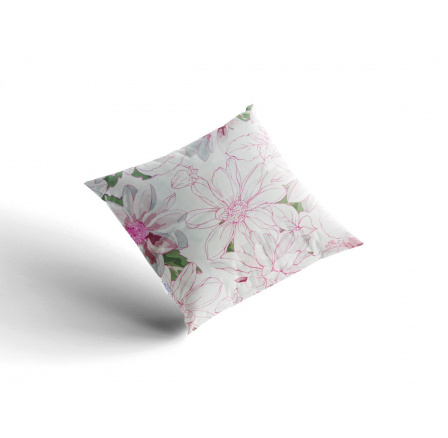 Saténová obliečka na vankúš Floreta 45x60