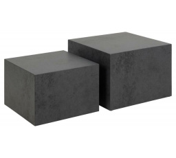 Sada 2 konferenčných stolíkov Dice čierna