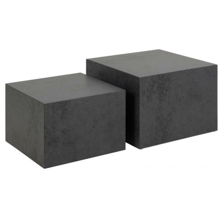 Sada 2 konferenčných stolíkov Dice čierna