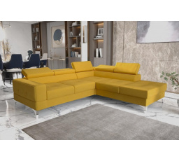 Rohová sedacia súprava TOSCANIA II priemer 30x250 - žltá, pravá