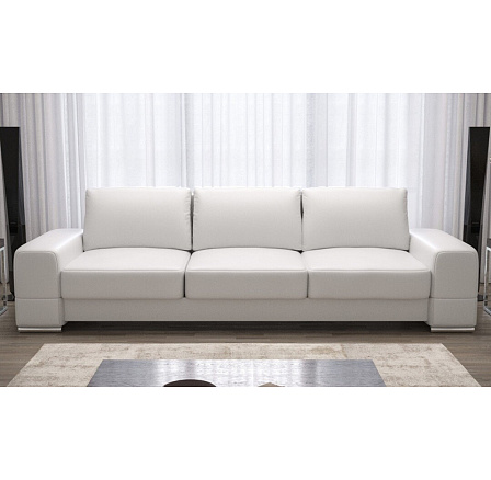 Sofa ZARA DL 270 cm prírodná koža - biela koža Sofa ZARA DL 270 cm prírodná koža - biela koža