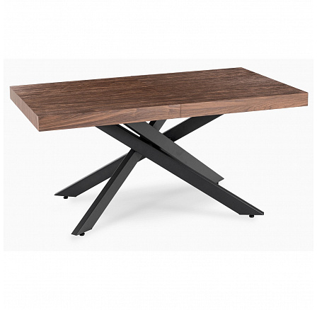 Stôl HAMPTON Rozkladací 160-240 cm Orech/Čierny Stôl HAMPTON Rozkladací 160-240 cm Orech/Čierny