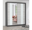 Šatní skriňa MULTI 32 - 183 cm, Sivá/Kathult