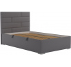 Posteľ Toriana 120x200, tmavo sivá