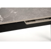 Jedálenský stôl FELIX, efekt popolavého mramoru/čierna