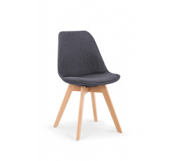 Jedálenská stolička K303, sivý/bukový