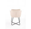 Jedálenská stolička K377, béžový zamat