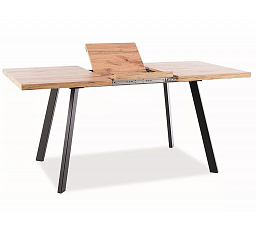 Jedálenský stôl BRICK, Dub Artisan/Čierna