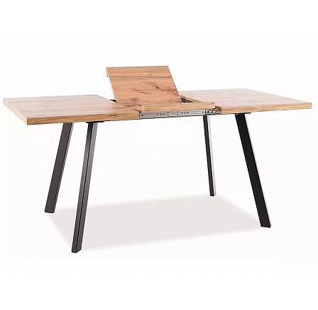 Jedálenský stôl BRICK, Dub Artisan/Čierna