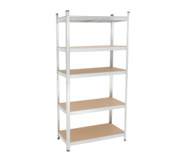 Skladový regál strieborný R6-FXJG 5P