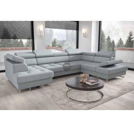 Rohová sedacia súprava GALAXY MAX II s funkciou spania 210x350x165 - Odtiene mätovej, pravá Rohová sedacia súprava GALAXY MAX II s funkciou spania 210x350x165 - Odtiene mätovej, pravá