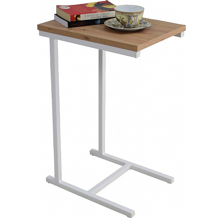 Odkladací stolík Loft II – v rôznych farbách - dub Artisan, biely mat
