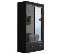 Šatní skriňa MARGITA 120, Čierna