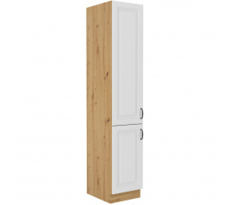 Kuchynská skriňa STIPE 40-DK-210-2F, Biela/Dub artisan