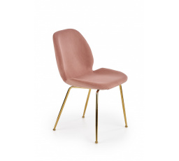 Jedálenská stolička K381, ružová/zlatá