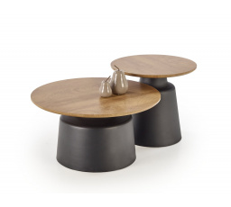 Konferenčné stolíky MALOMI, prírodná/čierna