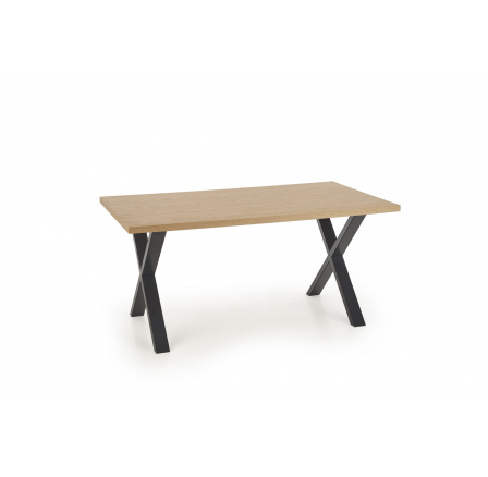 Jedálenský stôl APEX 160x90 MDF + prírodná dyha, prírodný dub