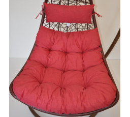 Poduška na závesnú hojdačku Margarita - látka vínový melír