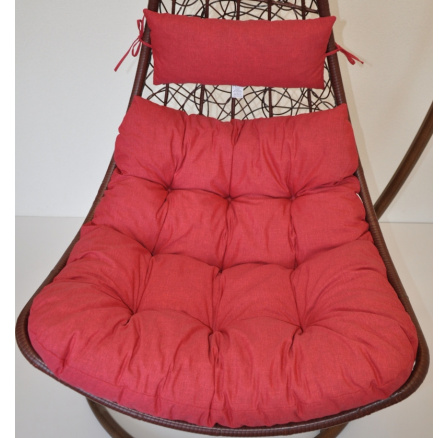 Poduška na závesnú hojdačku Margarita - látka vínový melír