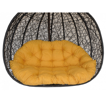 Dvojitý hojdací vankúš - látka žltá