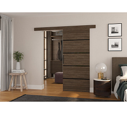 Posuvné nástenné dvere MUSCHU 96 Choco