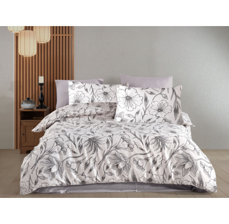 Francúzske obliečky Satén 220x220, 70x90cm Amanda white