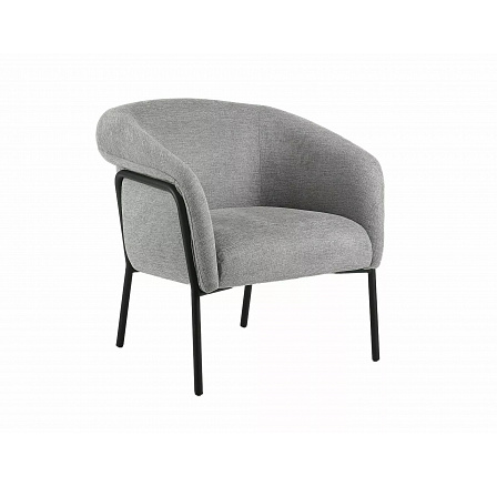Kreslo CLOVER, Brego Sivá 07/Čierna