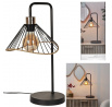 Stolná lampa Anel čierna/ratan