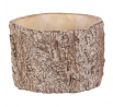 Obal betonový - imitace dřevěné kůry, vel. S, hnědý