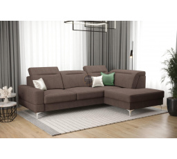Rohová sedacia súprava MALIBU MINI 180X250 - hnedá, pravá