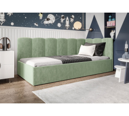 Posteľ SIMBA - zelená - T33, Pravá strana