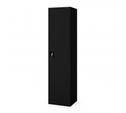 Kancelárska kovová skriňa na dokumenty ALEX, 450 x 1850 x 400 mm, čierna