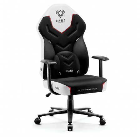 Herné kreslo X Gamer 2.0 Normálna veľkosť, čierno biele