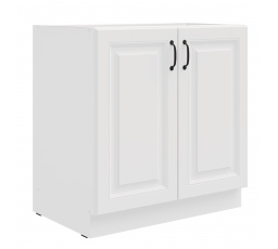 Dolná skrinka STILO - 80 D 2F BB, Biela/Biela