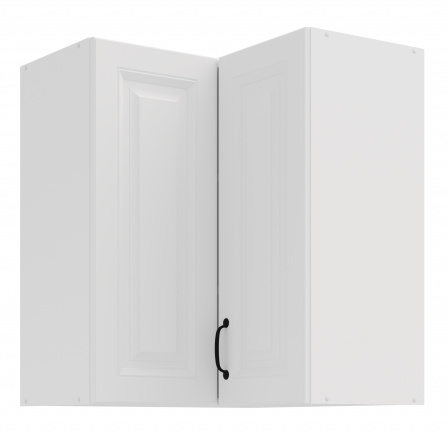 Horná rohová skrinka STILO - 60x60 GN-72 2F (90­°), Biela/Biela