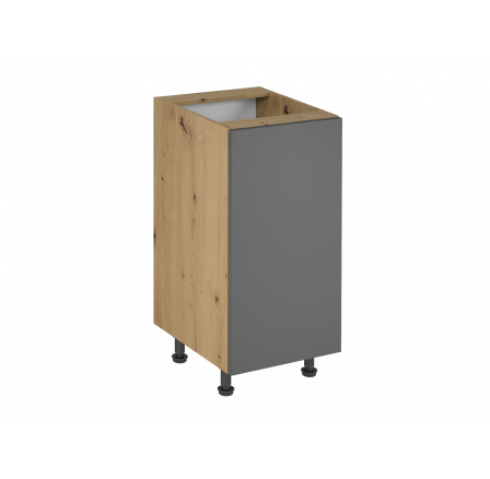 Kuchynská linka Langen D40 P/L, sivá/dub artisan