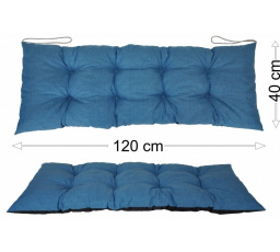 Podsedák 120x40 tyrkysový melír