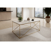 Stolík kávový Dante Zlatý+Biely