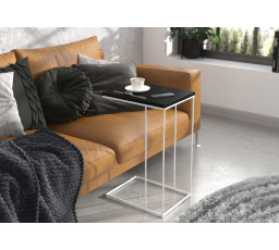 Pomocný stolík DRU Biely+Čierny