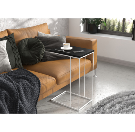 Pomocný stolík DRU Biely+Čierny