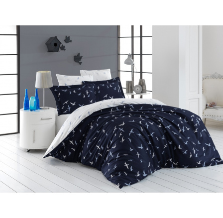 Francúzske obliečky Satén 220x220, 70x90cm Liberta blue Francúzske obliečky Satén 220x220, 70x90cm Liberta blue