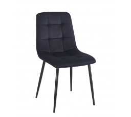 Stolička velvet čierna K11-FX