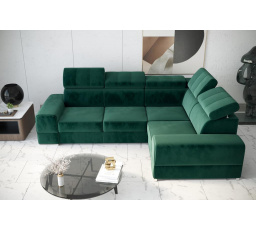 Rohová sedacia súprava ROYAL II 280×210 - zelená, pravá
